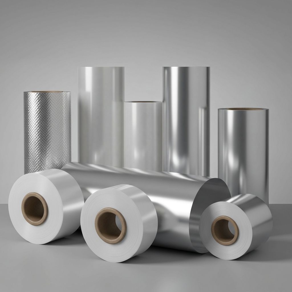 Variedad de films y materiales para packaging